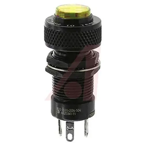 Dialight Yellow Panel Mount Indicator, 11.9mm Mounting Hole Size - 800-1030-0333-504 product image