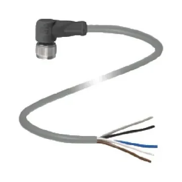 Pepperl + Fuchs Right Angle Female 5 way M12 to 5 way Unterminated Sensor Actuator Cable, 10m - V15-W-10M-PUR product image