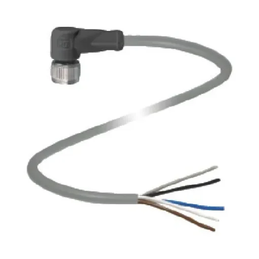 Pepperl + Fuchs Right Angle Female 5 way M12 to 5 way Unterminated Sensor Actuator Cable, 10m - V15-W-10M-PUR product image