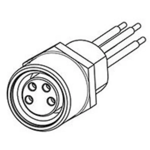 TE Connectivity Circular Connector, 3 Contacts, Panel Mount, M8 Connector, Socket, Female, IP67 - 2120959-1 product image