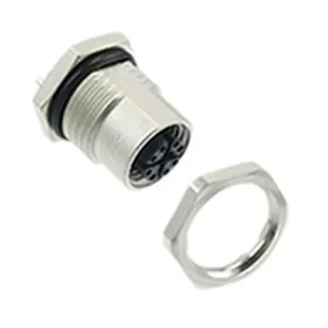 TE Connectivity Circular Connector, 8 Contacts, Rear Mount, M12 Connector, Socket, Female, IP67 - 2232331-1 product image