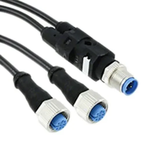 TE Connectivity Straight Male 4 way M12 to Straight Female 4 way M12 x 2 Sensor Actuator Cable, 1.5m - 1-2273107-4 product image