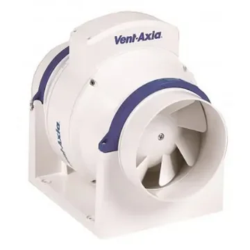Vent-Axia ACM100T ACM Round In Line Extractor Fan, 256m³/h, 23dB(A), Aesthetically Case Style with Wipe Clean Polymer product image