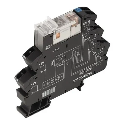 Weidmuller TRZ Series Interface Relay, DIN Rail Mount, 230V Coil, DPDT, 2-Pole - 1123700000 product image