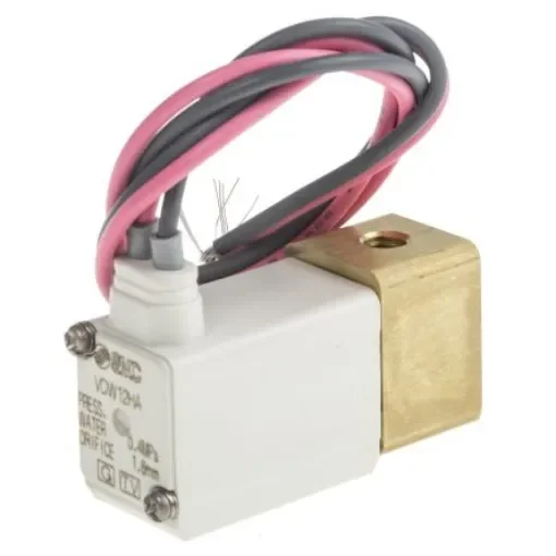 SMC 2/2 Pneumatic Solenoid Valve - Solenoid/Spring One-Touch Fitting 6 mm VDW Series 24V dc - VDW12HA product image