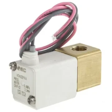 SMC 2/2 Pneumatic Solenoid Valve - Solenoid/Spring G 1/8 VDW Series 24V dc - VDW22PAA product image