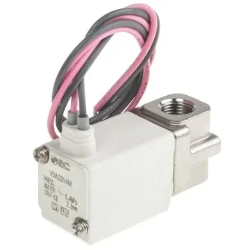 SMC 2/2 Pneumatic Solenoid Valve - Solenoid/Spring G 1/8 VDW Series 24V dc - VDW22VAM product image