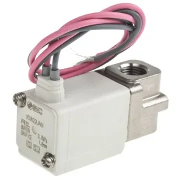 SMC 2/2 Pneumatic Solenoid Valve - Solenoid/Spring G 1/8 VDW Series 24V dc - VDW22UAM product image