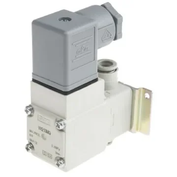 SMC 2/2 Pneumatic Solenoid Valve - Solenoid/Spring One-touch Fitting 8 mm VX21 Series 24V dc - VX210MG product image