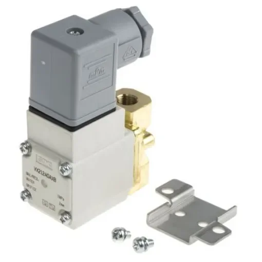 SMC 2/2 Pneumatic Solenoid Valve - Solenoid/Spring G 1/8 VX21 Series 24V dc - VX212AGAXB product image