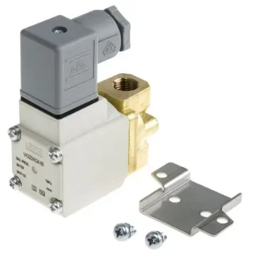 SMC 2/2 Pneumatic Solenoid Valve - Solenoid/Spring G 1/4 VX22 Series 24V dc - VX222AGAXB product image