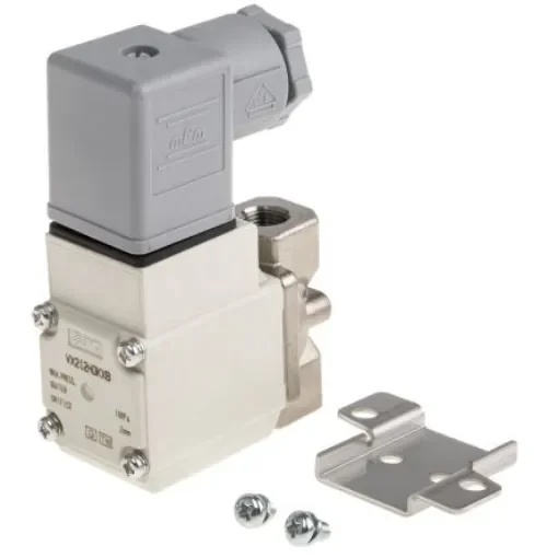 SMC 2/2 Pneumatic Solenoid Valve - Solenoid/Spring G 1/8 VX21 Series 24V dc - VX212HGKXB product image