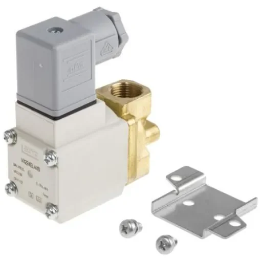 SMC 2/2 Pneumatic Solenoid Valve - Solenoid/Spring G 1/4 VX22 Series 230V ac - VX224ELAXB product image