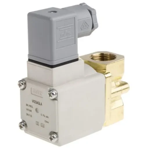 SMC 2/2 Pneumatic Solenoid Valve - Solenoid/Spring G 1/2 VX23 Series 230V ac - VX234GLA product image