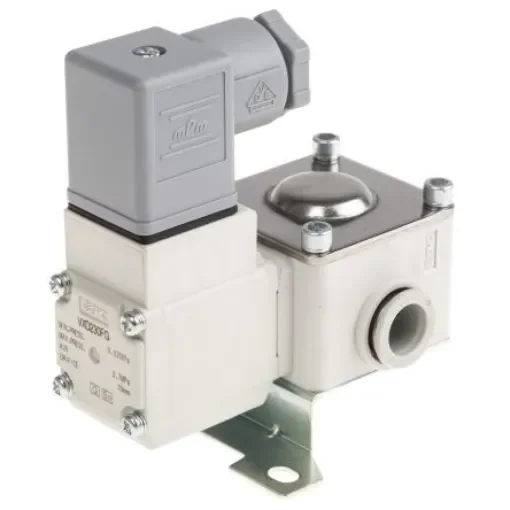 SMC 2/2 Pneumatic Solenoid Valve - Solenoid/Pilot/Spring One Touch Fitting 12 mm VXD Series 24V dc - VXD230FG product image