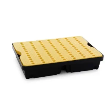 RS PRO Polyethylene Spill Tray with Grate for Industrial Storage, 40 l Capacity - 8930378 product image