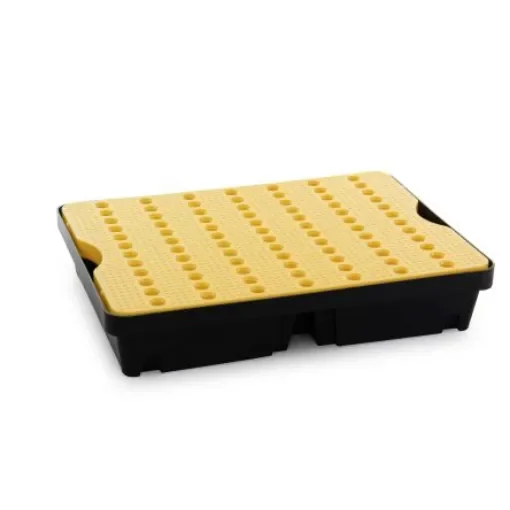RS PRO Polyethylene Spill Tray with Grate for Industrial Storage, 40 l Capacity - 8930378 product image