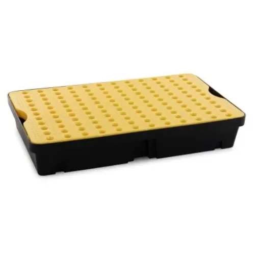 RS PRO Polyethylene Spill Tray with Grate for Industrial Storage, 60L Capacity - 8930381 product image