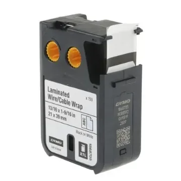 Dymo XTL Black on White Label Printer Tape, 21 mm Width - 1868705 product image
