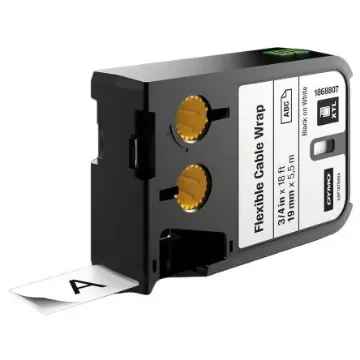 Dymo XTL Black on White Label Printer Tape, 5.5 m Length, 19 mm Width - 1868807 product image