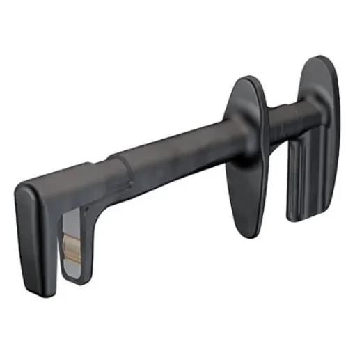 Staubli Black Grabber Clip with Right Angle Jaws, 32A, 1kV, 4mm Socket - 66.9435-21 product image