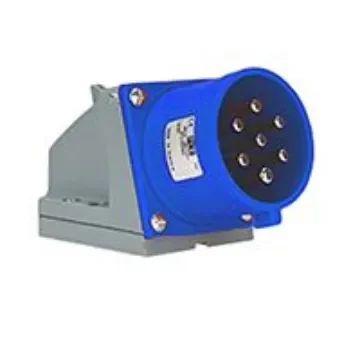 Scame, Optima IP44 Red Wall Mount 6P + E Right Angle Industrial Power Plug, Rated At 16A, 415 V - 240.1697-7 product image