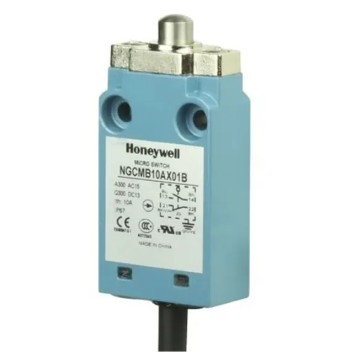 Honeywell NGC Series Plunger Limit Switch, NO/NC, IP67, SPDT, Metal Housing, 240V ac Max, 6A Max - NGCMB10AX01B product image