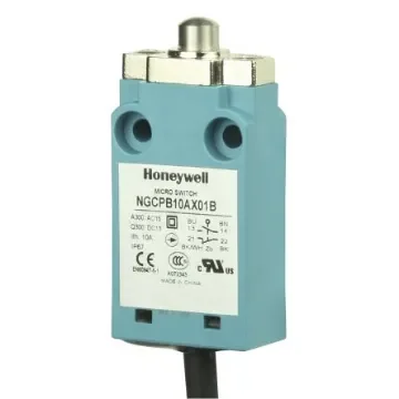 Honeywell NGC Series Plunger Limit Switch, NO/NC, IP67, SPDT, Plastic Housing, 240V ac Max, 6A Max - NGCPB10AX01B product image