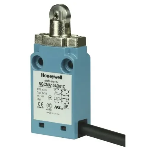 Honeywell NGC Series Roller Plunger Limit Switch, 2NO/2NC, IP67, DPDT, Metal Housing, 10mA Max - NGCMA50AX32C product image