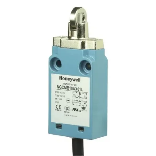 Honeywell NGC Series Roller Plunger Limit Switch, 2NO/2NC, IP67, DPDT, Metal Housing, 10mA Max - NGCMA50AX32L product image