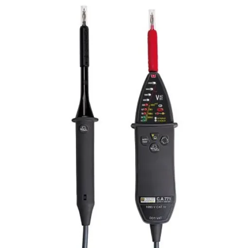Chauvin Arnoux CA 771 IP2X, LED Voltage tester, 1000 V ac, 1400V dc, Continuity Check, Battery Powered, CAT IV - P01191771A product image