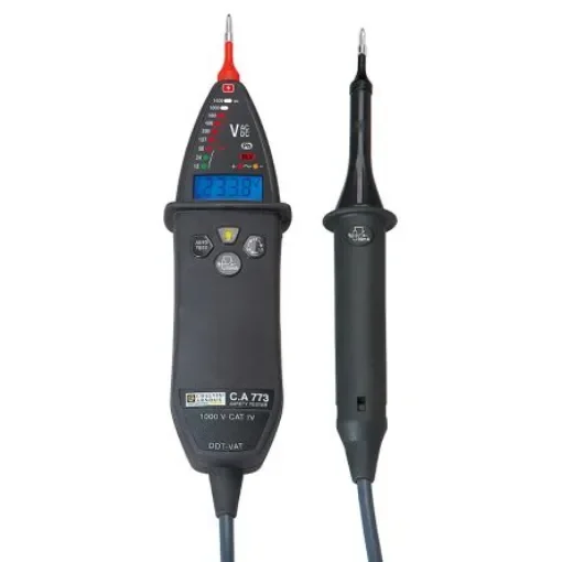 Chauvin Arnoux CA 773, LED Voltage tester, 1000 V ac, 1400V dc, Continuity Check, Battery Powered, CAT IV - P01191773 product image