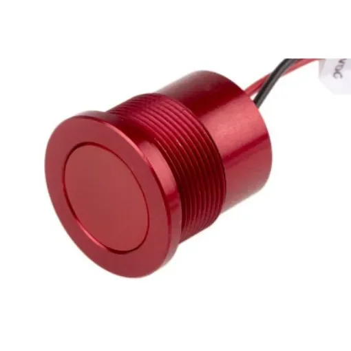 RS PRO Red Panel Mount Indicator, 12V, 22mm Mounting Hole Size, Lead Wires Termination, IP67 - 8987693 product image
