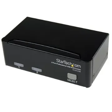 StarTech.com 2 Port USB VGA KVM Switch, 1920 x 1440 Maximum Resolution - SV231USBGB product image