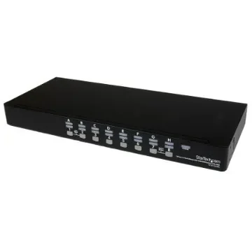 StarTech.com 16 Port USB VGA KVM Switch, 1920 x 1440 Maximum Resolution - SV1631DUSBUK product image