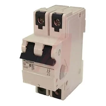 Altech Thermal Circuit Breaker - V-EA 2 Pole 277V Voltage Rating DIN Rail Mount, 6A Current Rating - 2E6UM product image