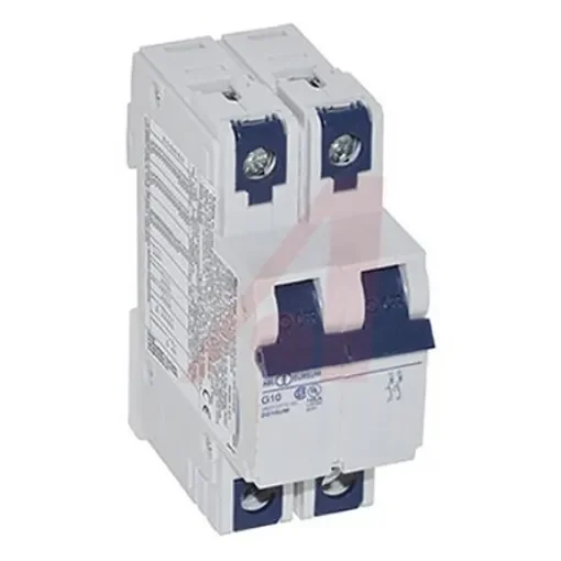 Altech Thermal Circuit Breaker - V-EA 2 Pole 277V Voltage Rating DIN Rail Mount, 8A Current Rating - 2G8UM product image