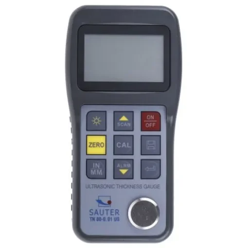 Sauter TN 80-0.01 US Thickness Meter, 0.75mm - 80mm, 0.01 Accuracy, 0.01 mm Resolution, LCD Display - TN 80-0.01US product image