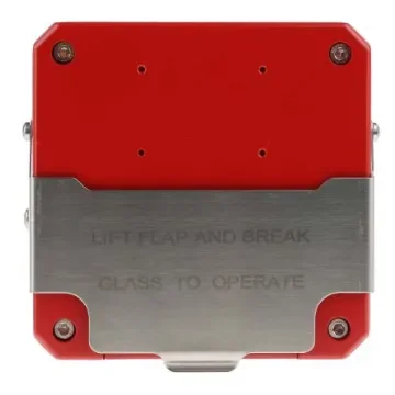 Moflash CP135 Series Red Break Glass Call Point, Break Glass Operated, Indoor/Outdoor Use, Resettable, Mains-Powered - CP135SNNYNFATRD product image
