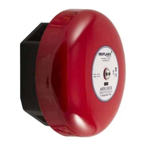 Moflash A6BM Series Surface Mount Siren, 24 V dc, 106dB at 1 m, IP66, DC, Single-Tone - A6BM-24DCR product image