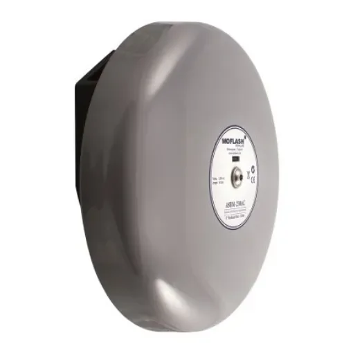 Moflash A8BM Series Surface Mount Siren, 230 V ac, 108dB at 1 m, IP66, AC, Single-Tone - A8BM-230AC product image