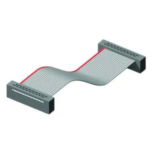 Samtec FFSD Series Flat Ribbon Cable, 40-Way, 1.27mm Pitch, 250mm Length, Tiger Eye IDC to Tiger Eye IDC - FFSD-20-D-10.00-01-N product image