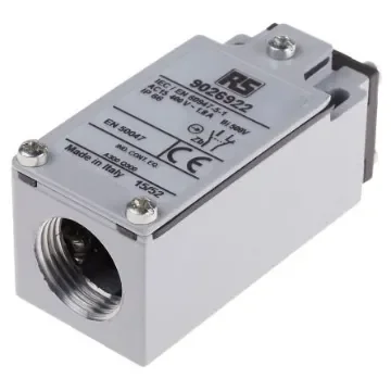 RS PRO Plunger Limit Switch, NO/NC, IP66, DPST, Zinc Alloy Housing, 400V ac Max, 10A Max - 9026922 product image