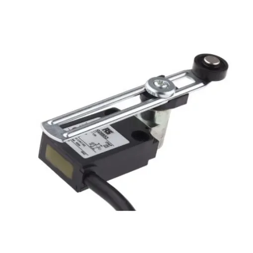 RS PRO Adjustable Roller Lever Limit Switch, NO/NC, IP67, DPST, Thermoplastic Housing, 240V ac Max, 5A Max - 9026953 product image