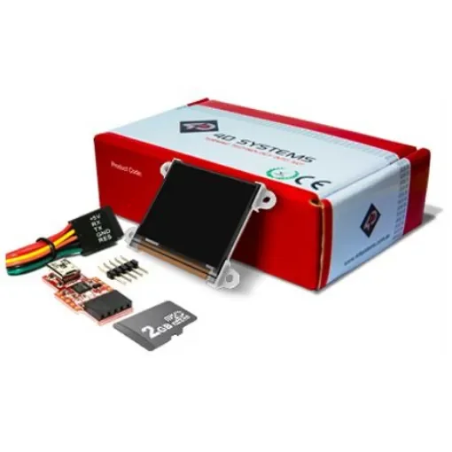 4D Systems 1.5in White Passive matrix OLED Display Starter Kit 128 x 128pixels Matrix Serial Interface - SK-128G2 product image