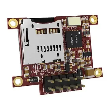 4D Systems 0.96in White Passive matrix OLED Display 96 x 64pixels Matrix Serial Interface - UOLED-96-G2 product image