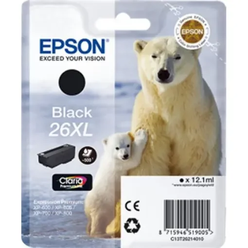 Epson 26XL Black Ink Cartridge - C13T26214010 product image