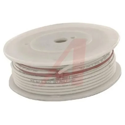 Alpha Wire Hook-up Wire Silicone Series White 0.75 mm² Hook Up Wire, 18 AWG, 19/0.25 mm, 30.5m, Silicone Insulation, - 39X1825 WH005 product image