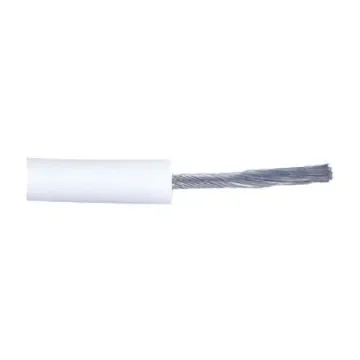 Alpha Wire Hook-up Wire Silicone Series White 1.3 mm² Hook Up Wire, 16 AWG, 41/0.2 mm, 30.5m, Silicone Insulation, - 39X1620 WH005 product image