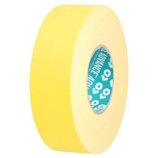 Advance Tapes AT160 Cloth Tape, 50m x 50mm, Yellow, Matt Finish product image